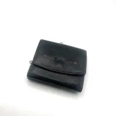 Lee 財布 メンズ ブランド おしゃれ 財布 ブラックレザー三つ折り財布 即納