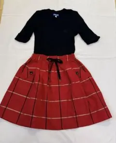 Burberry ブルーレーベル 半袖　ワンピース　ニット 36 2回着用