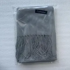 薄手無地大判ストールマフラー　オールシーズン　ライトグレー