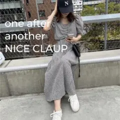 【2way】マルチウェイ しぼしぼマルチ ワンピース コンビ ギンガムチェック