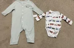 ユニクロ　ベビー　ミッフィー　ロンパース　カバーオール　パジャマ