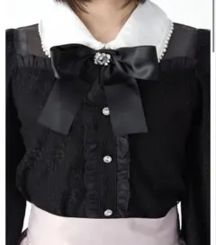アンクルージュ ビジューリボンレースTOPS
