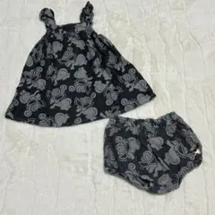 80㎝　ヒスミニジャンパースカート&パンツ