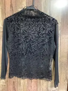 ブラックメッシュ　長袖トップス【最終お値下げ品】