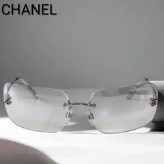 CHANEL/シャネル ココマーク リムレス グラデーション サングラス 美品のサムネイル