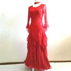【美品 社交ダンス衣装】ブラック＆レッド prima boutique ドレス 0131_240311_11.jpg