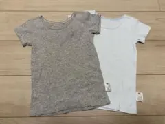 ユニクロ　コットンフライスインナーT 半袖　110cm 2枚セット
