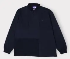 THE NORTH FACE ネイビー 長袖ポロシャツ