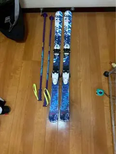 カザマ　ジュニアスキー ストックセット 板126cm