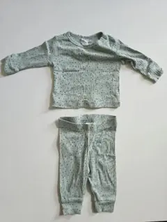 【美品】H&M ベビー パジャマ セットアップ ドット柄 56cmのサムネイル