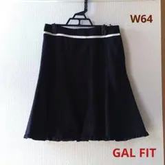 GAL FIT ギャルフィット ✰ ひざ丈スカート ブラック W64のサムネイル
