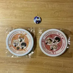 ハイキュー! くら寿司 皿 2種セット、缶バッジ