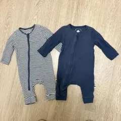 イギリス購入 F&F ボディスーツ ファスナー付　0-3ヶ月