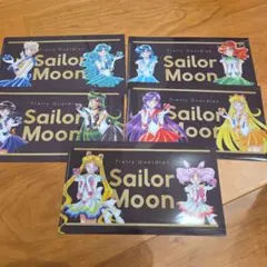 5種類コンプリート　明治コラボセーラームーンファイル