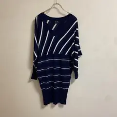 COUP DE CHANCE ストライプ 長袖 【M】ドルマンスリーブニットのサムネイル