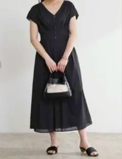 ur's コットンウエストタックワンピースのサムネイル