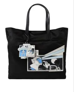 【美品】PRADA Comic Patch Tote Bag