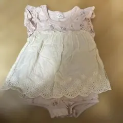 First Closet ロンパース 80 ピンク/クリームのサムネイル