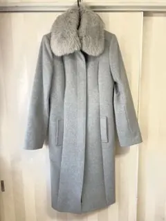 anatelier アナトリエ ファー付きウールロングコート ファー取外し可能 