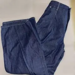 ダークデニム ワイドレッグパンツ 【GU】【週末限定値下げ】