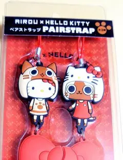 アイルー x ハローキティ モンハン コラボ ぬいぐるみ ストラップ 10cm アイルー x ハローキティ モンハン コラボ ぬいぐるみ ストラップ 10cm