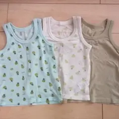 タンクトップ肌着　メッシュ 3枚セット 110cm