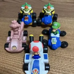 【クッパ多めマリオカート】マリオミニカー フィギュア ハッピーセット5台