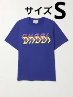 GUCCI Tシャツ　コットン　ブルー　サイズSのサムネイル
