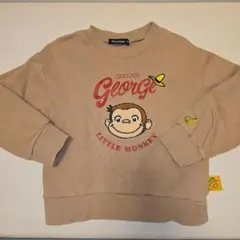 moujonjon トレーナー 100 おさるのジョージ 長袖 ムージョンジョンのサムネイル