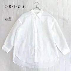 ...COLZA 2WAY ストライプシャツ ノースリーブシャツ M ホワイトのサムネイル
