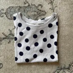 無印良品　ドット柄半袖Tシャツ グレー　マーキーズのサムネイル