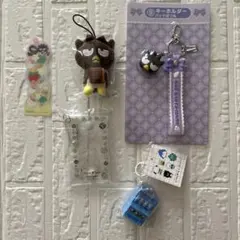 サンリオ バッドばつ丸 キーホルダー ぬいぐるみ はぴだんぶい 5点セット