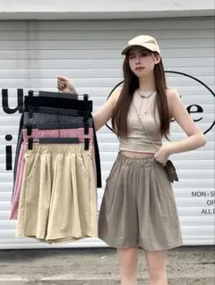 半ズボン 5分丈 短パン アイスシルク 冷感 カジュアル レディース
