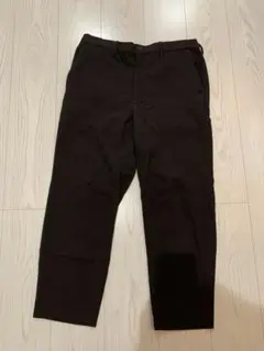 GU ダークブラウン チェック柄 スラックス