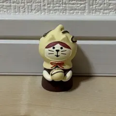 デコレ コンコンブル ねこずきん ポンポンショコラ ホワイト