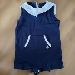 【極美品】Ralph Lauren セーラーロンパース ネイビー9M 75cm