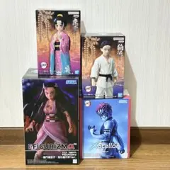 【未開封品】アニメ鬼滅の刃 フィギュア 4種セット 猗窩座、禰豆子、狛治、恋雪