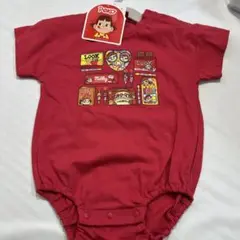 新品未使用　タグ付き　不二家　ペコちゃん　 キャラクターロンパース