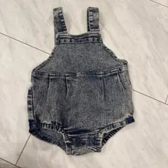 デニムオーバーオールロンパース 95cm未満