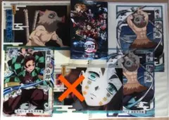 鬼滅の刃　クリアビジュアルポスター4枚と煉獄零巻のセット