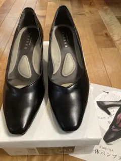 RAKUNA 整体パンプス ブラック 23.5cm4E