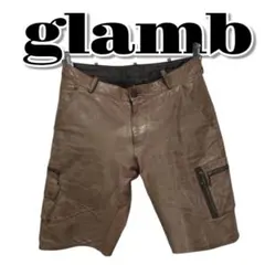 glamb　グラム　レザーハーフパンツ