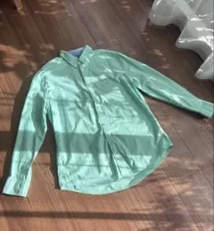トミーヒルフィガー(美品) 2XL ミントグリーン ボタンダウンシャツ