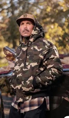 ダービーオブサンフランシスコ Camo With Hood 　迷彩　L　新品