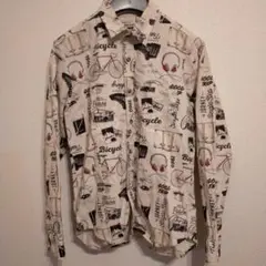ciab.indenture 自転車プリントシャツ Lサイズ