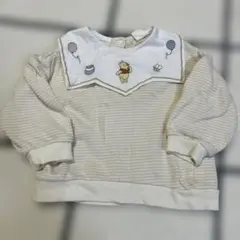 バースデイ　コトリ　プーさん　襟付き　長袖シャツ　80cm ディズニー