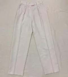 PLST タック入り　オフホワイトパンツ M 秋冬用