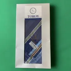TOROY ネイビー ストライプ ハンカチのサムネイル