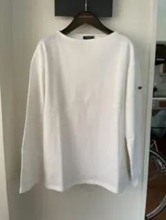 【美品】 セントジェームス 長袖 カットソー T6 白 無地 仏製