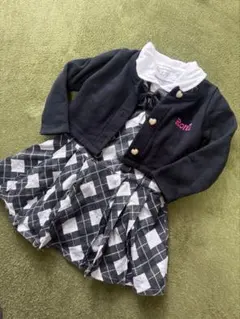 入園式 ワンピースとカーディガン、リボンセット